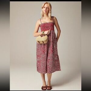 NWT Paloma dress in strawberry swirl cotton poplin